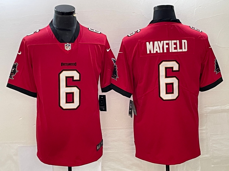 Men's Tampa Bay Buccaneers Baker Mayfield #6 Red Jersey